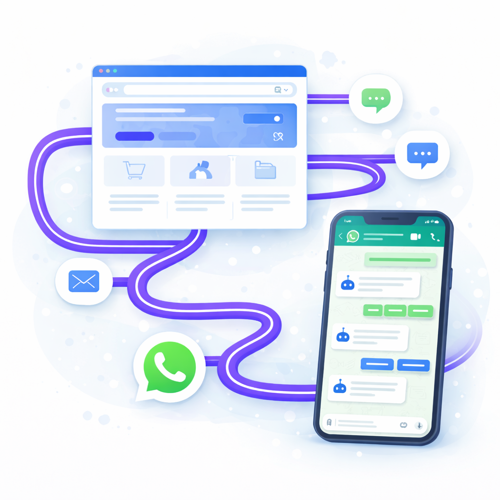 combo web y chatbot whatsapp